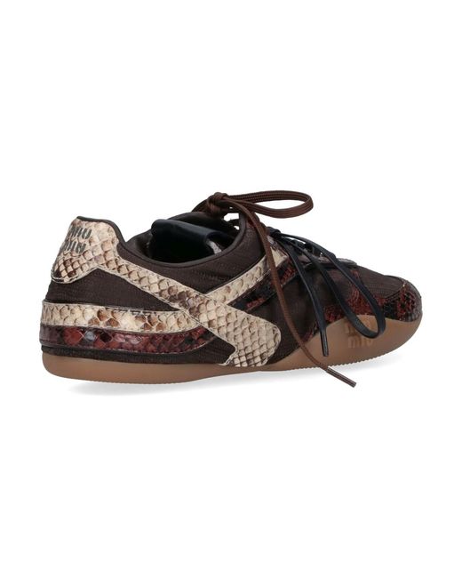 Miu Miu Brown "Gymnasium" Sneakers