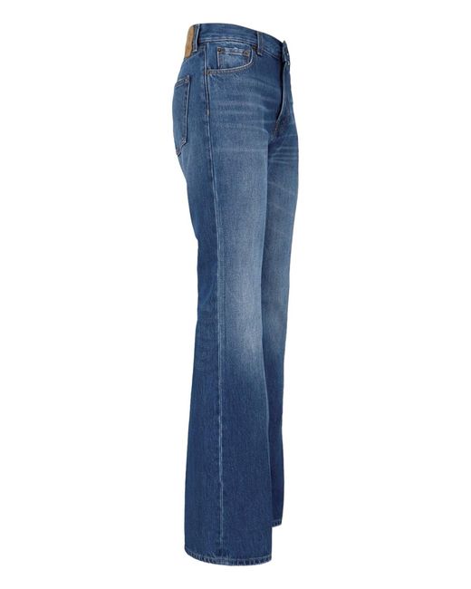 Haikure Blue "Flora" Flared Jeans