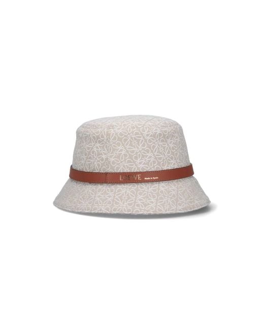 Loewe White Anagram Bucket Hat