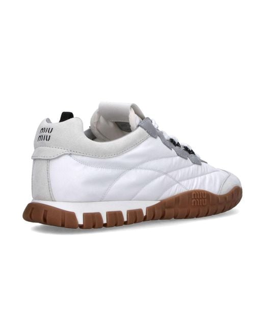 Miu Miu White Sneakers “Tyre”