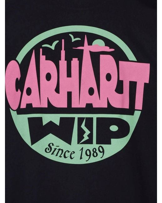 Carhartt Black Graphic Logo T-Shirt for men