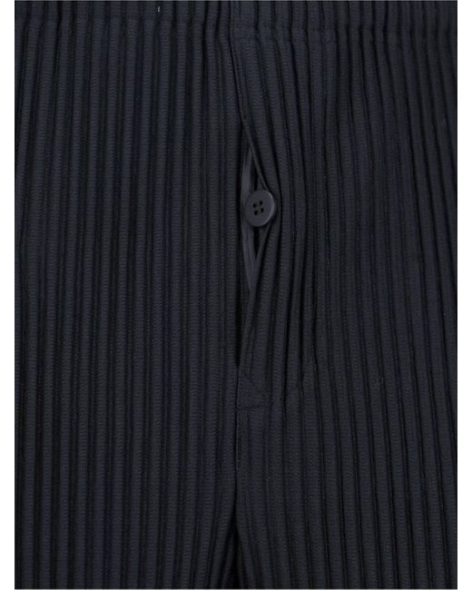 HOMME PLISSÉ Blue Pleated Pants for men