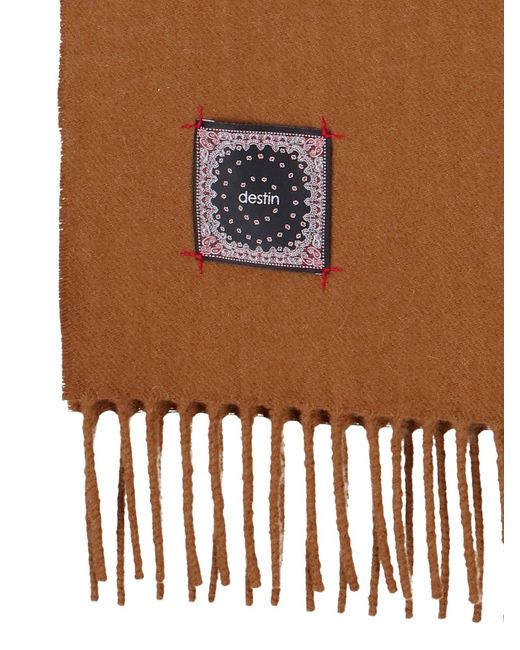 Sciarpa Frange di Destin in Brown