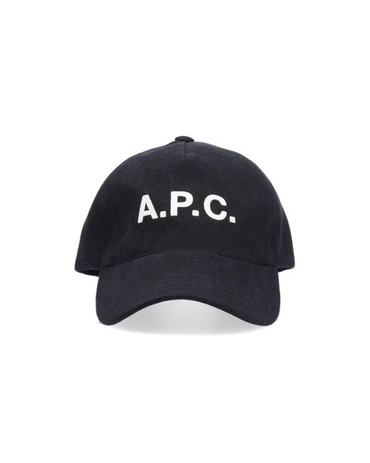 A.P.C. Blue 'eden' Baseball Cap