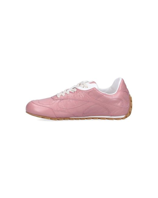 Bottega Veneta Pink Sneakers "Orbit Flash"