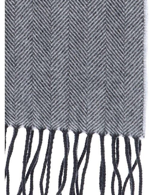 Destin Gray Check Pattern Scarf for men