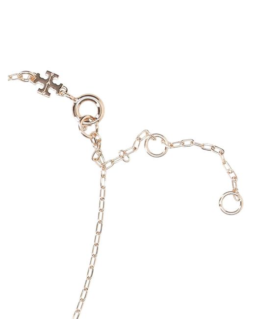 Tory Burch White Long Necklace "Kira"
