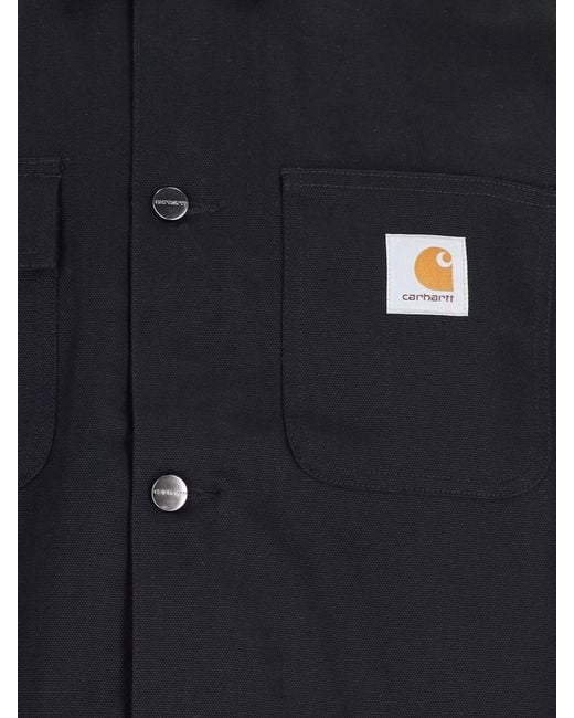 Carhartt Blue Logo Button Jacket for men