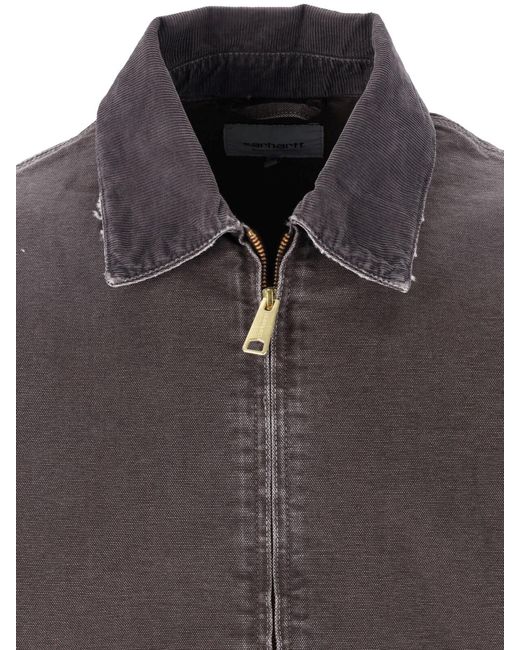 Carhartt Gray Washed Work Jacket for men