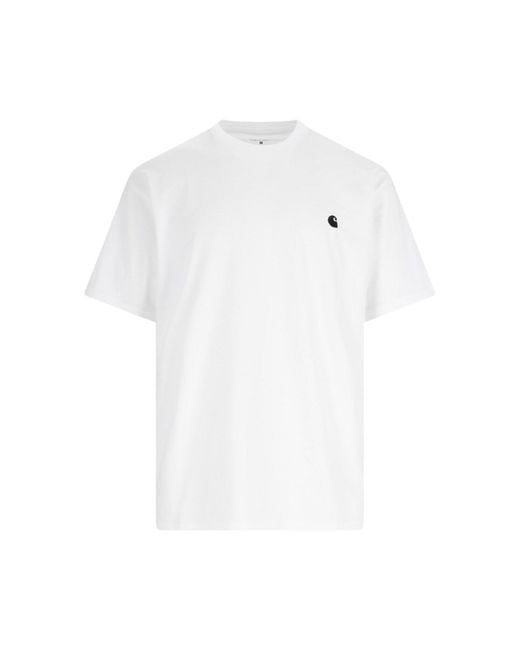 Carhartt White T-Shirt "S/S Madison" for men