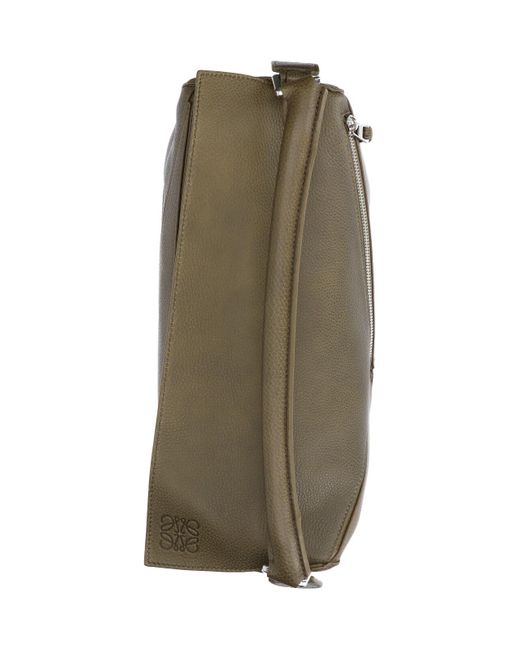 Borsa Grande "Puzzle Edge" di Loewe in Green da Uomo