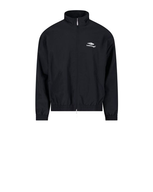 Balenciaga Synthetic '3b Sports Icon Tracksuit' Jacket in Nero (Black