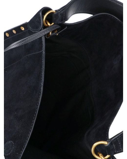 Isabel Marant Black Oskan Soft' Hobo Bag