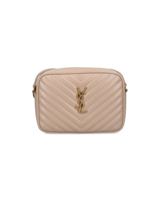 Saint Laurent 'lou Camera' Crossbody Bag in Natural Lyst
