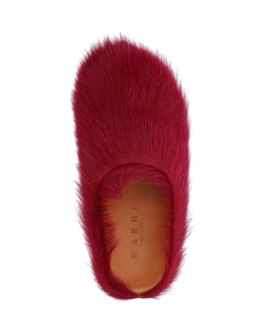 Marni Red Slip-On Mules for men