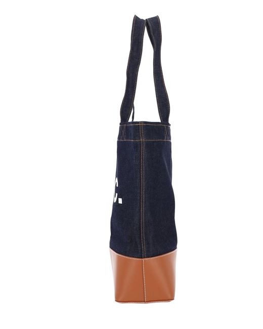 A.P.C. Blue Tote Bag “Alex”