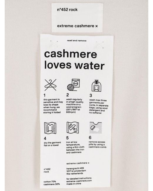 Extreme Cashmere White Sweater
