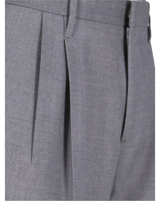 Lardini Gray Straight Pants for men