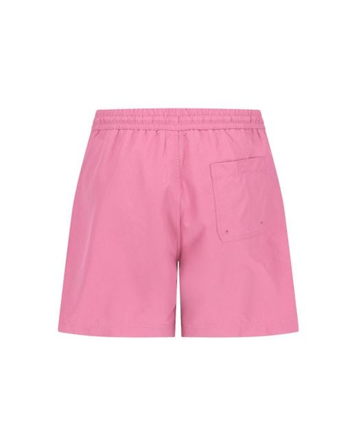 Pantaloncini Costume "Chase Swim Trunk" di Carhartt in Pink