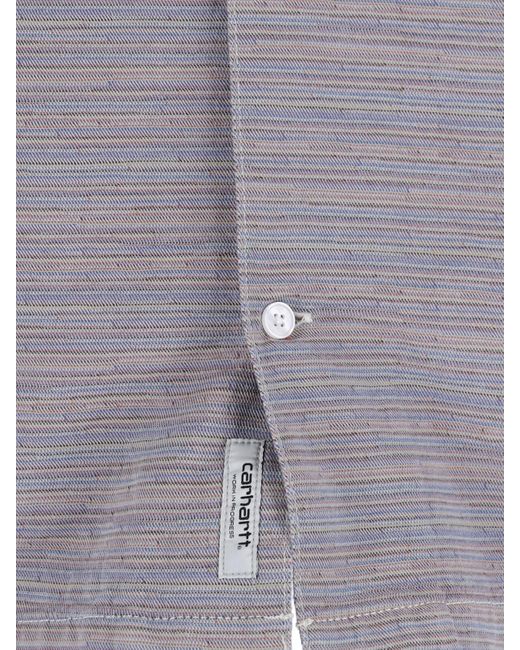 Carhartt Gray Shirts Cotton for men