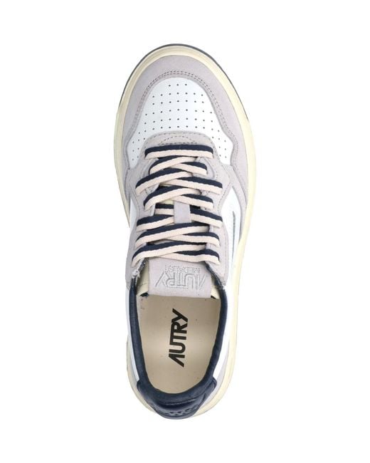 Autry White Leather Sneakers