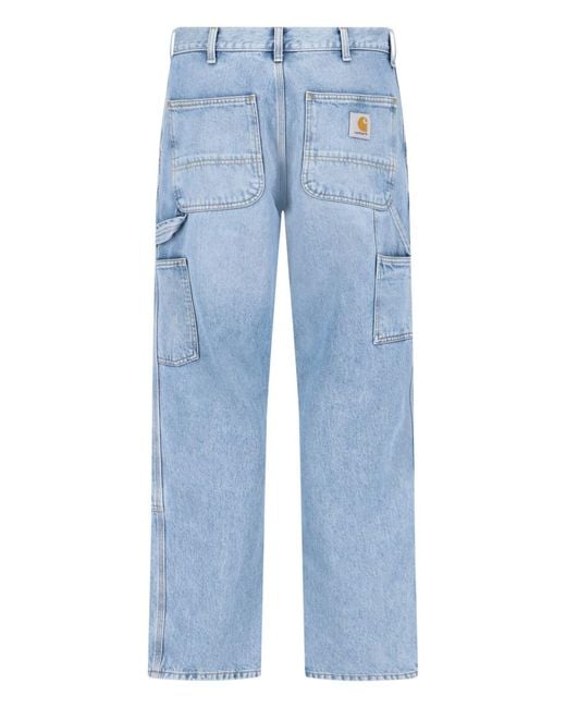Carhartt Blue Workwear Cotton Jeans for men