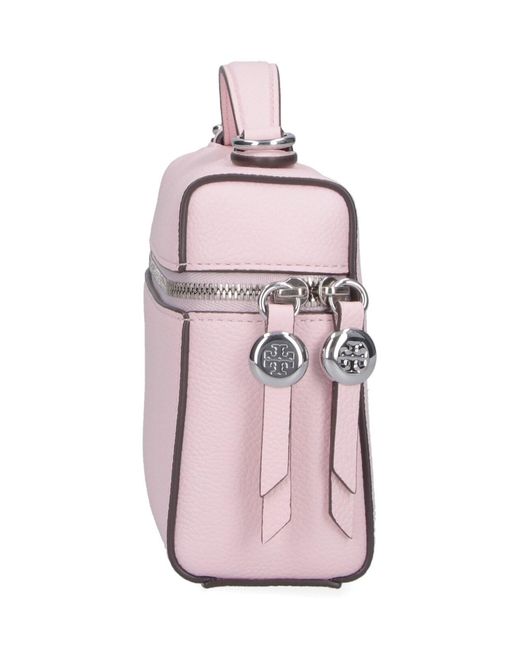 Tory Burch Pink Genuine Leather Shoulder Bag