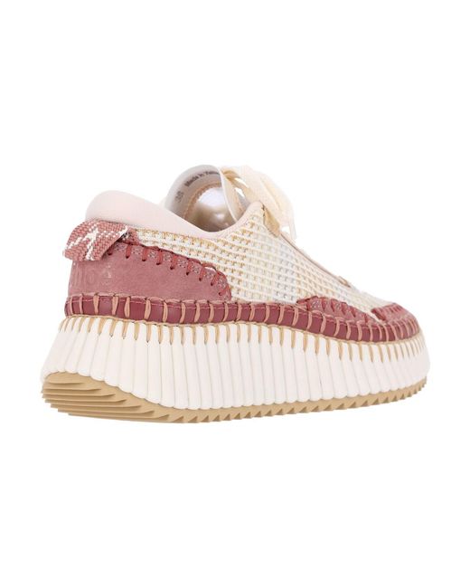 Chloé Pink Sneakers "Nama"