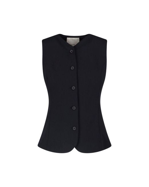 Calvin Klein Black Button Top