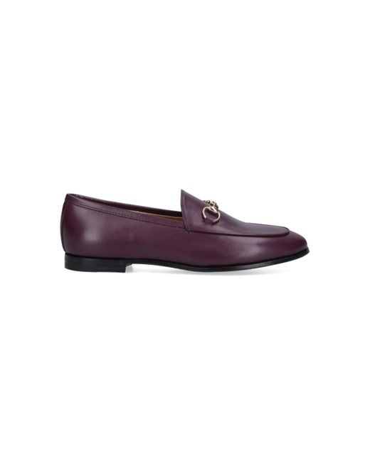 Gucci Purple 'jordaan' Loafers