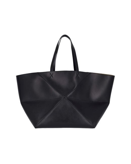 Loewe Black Puzzle Fold Xl Tote Bag for men