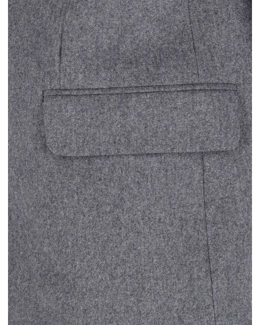 AMI Gray Ami Jackets Virgin Wool for men