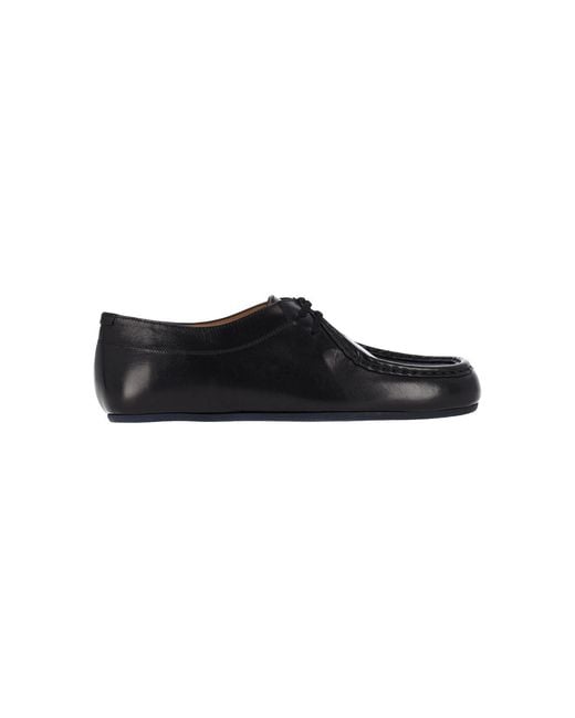 Jil Sander Black Derby Shoes "Hood" for men