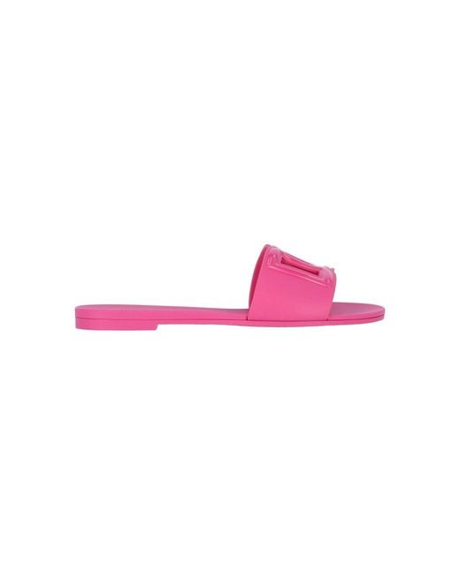 Dolce & Gabbana Pink "dg" Sandals