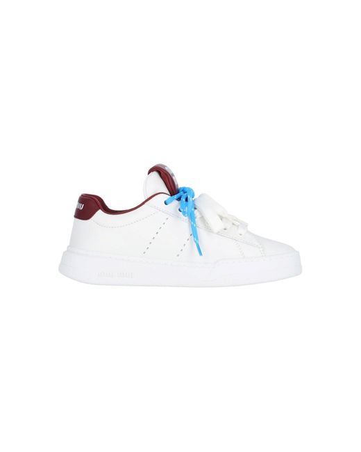 Miu Miu Blue Logo Sneakers