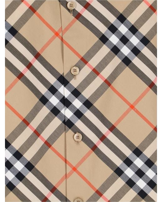 Burberry Gray Lightweight 100% Cotton Popover Shirt For