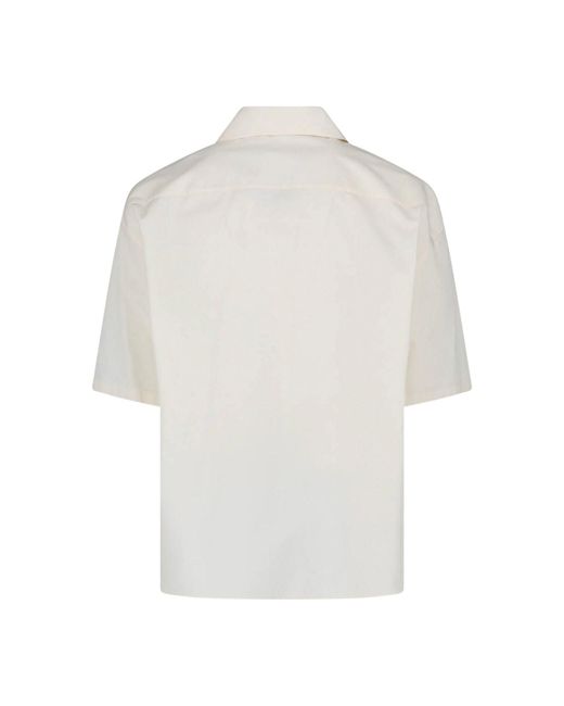 Loewe White Cotton Twill Shirt for men
