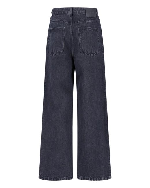 Loewe Blue Wide Jeans "Anagram" for men
