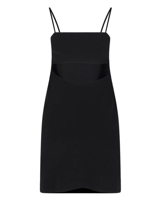 Abito Mini Logo di Alexander Wang in Black