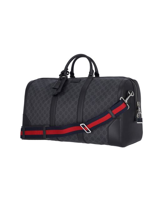 Gucci Black 'Gg' Travel Bag for men