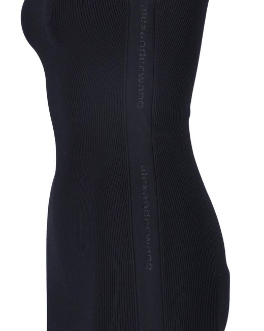 Alexander Wang Black Sculpted Stretch Dress