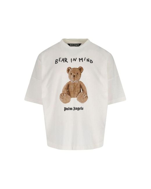 Palm Angels White T-Shirts And Polos Cotton for men
