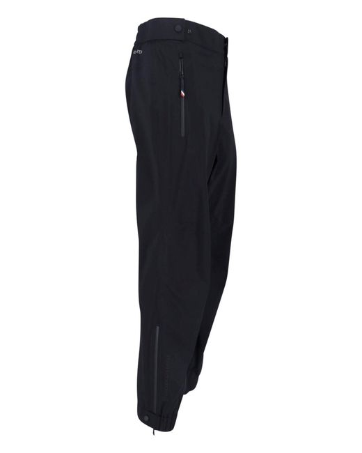 Moncler Blue Technical Polyamide Trousers for men