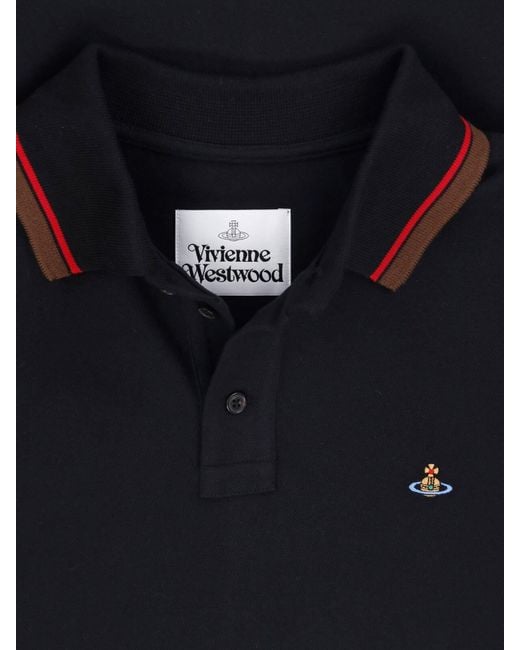 Vivienne Westwood Blue Cotton Piqué Polo for men