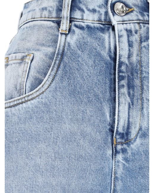 Maison Margiela Blue Jeans With Cut-out Details