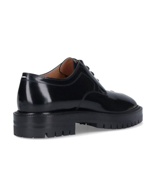 Maison Margiela Black Lace-up Shoes "tabi" for men
