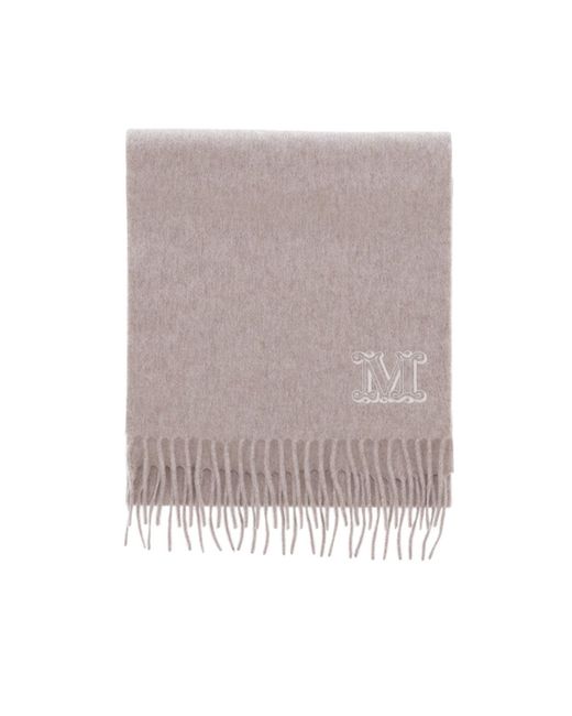 Sciarpa In Cashmere "Wsdalia" di Max Mara in White