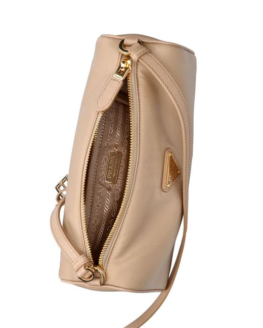 Pouch In "Re-Nylon" di Prada in Natural