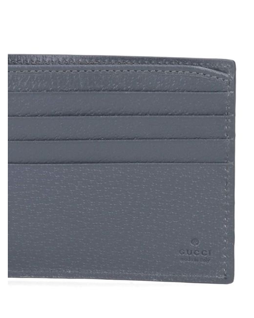 Gucci Blue Bi-fold Wallet "Gg" for men