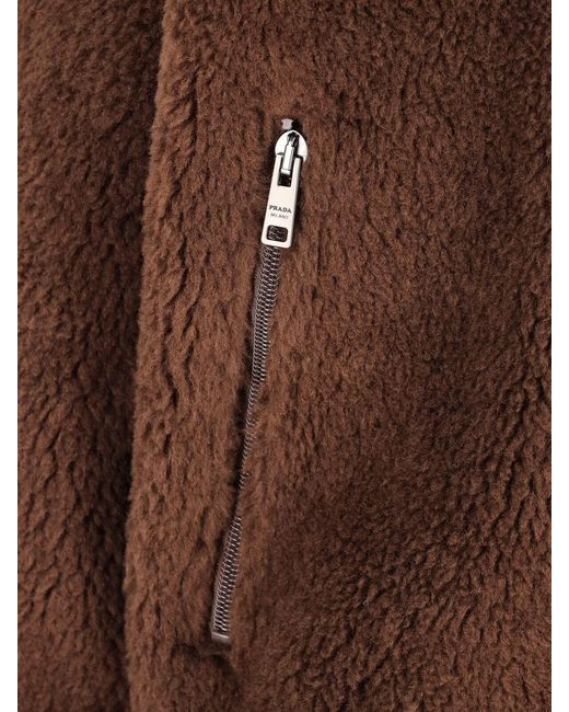 Prada Brown Virgin Wool Blend Jacket